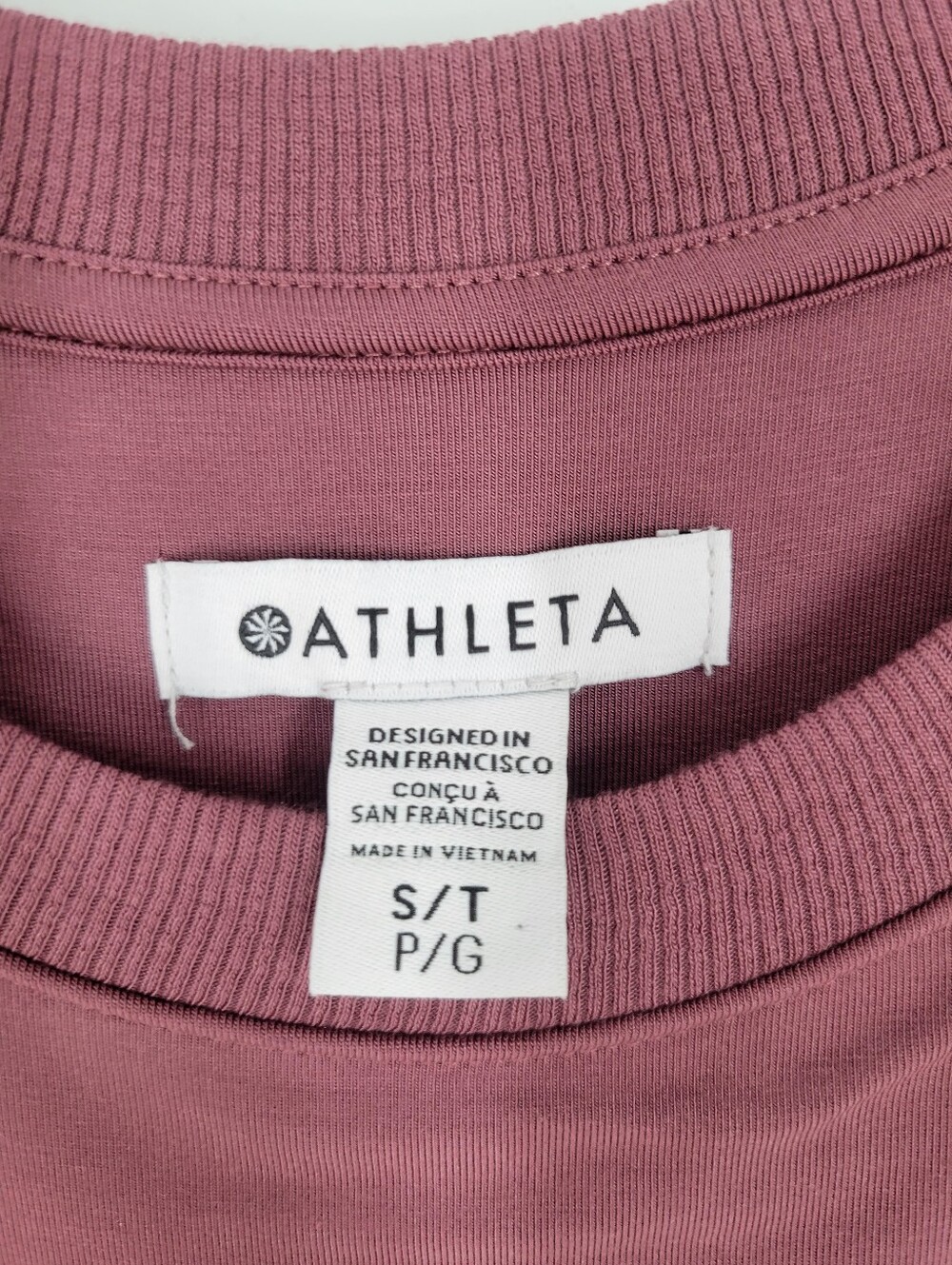 Athleta Santorini Cinch Dress Tawny Rose Pink Jersey Knit Stretch Midi Small New - Picture 3 of 8